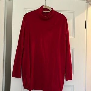 J Jill Large Turtleneck tunic red